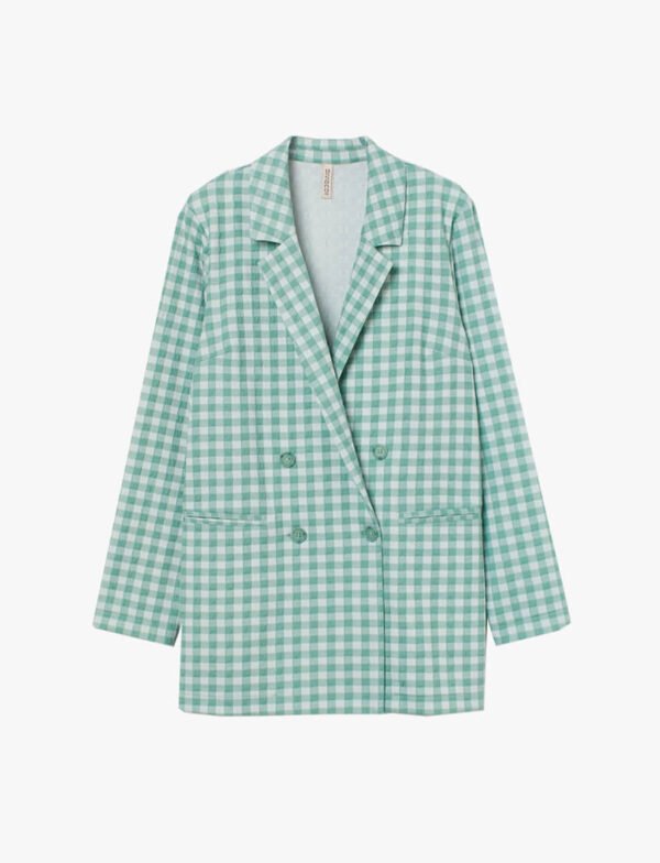 Linen Check Blazer